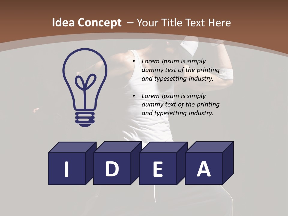 Boy Young Aerobics PowerPoint Template