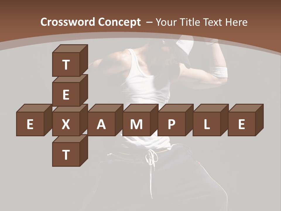 Boy Young Aerobics PowerPoint Template