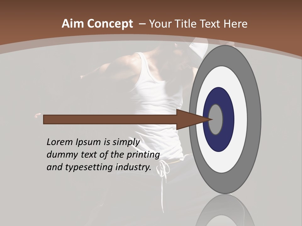 Boy Young Aerobics PowerPoint Template