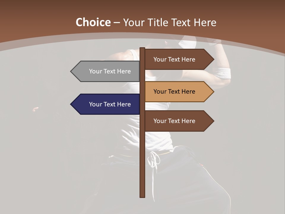 Boy Young Aerobics PowerPoint Template