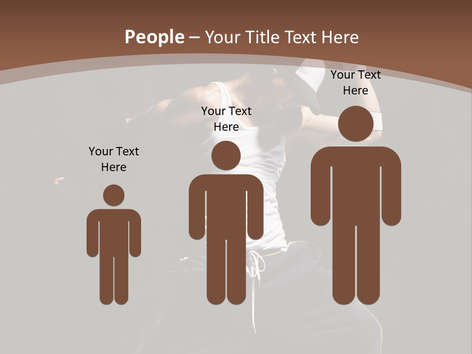 Boy Young Aerobics PowerPoint Template