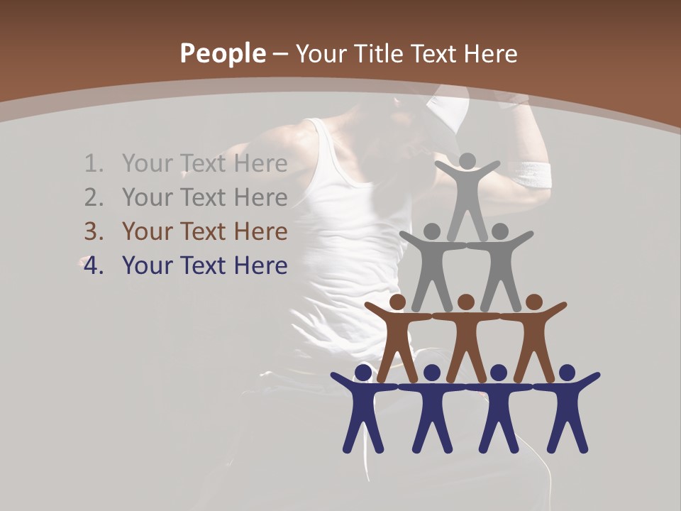 Boy Young Aerobics PowerPoint Template