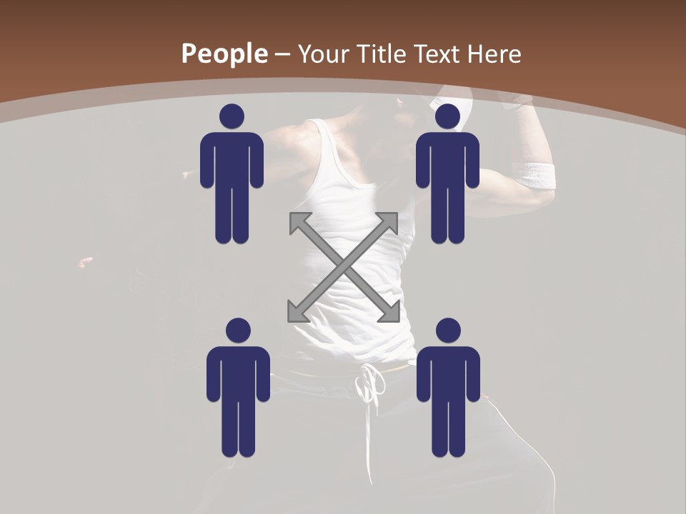 Boy Young Aerobics PowerPoint Template