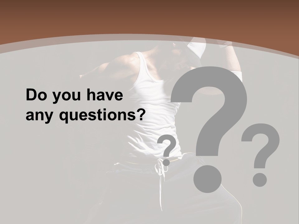 Boy Young Aerobics PowerPoint Template