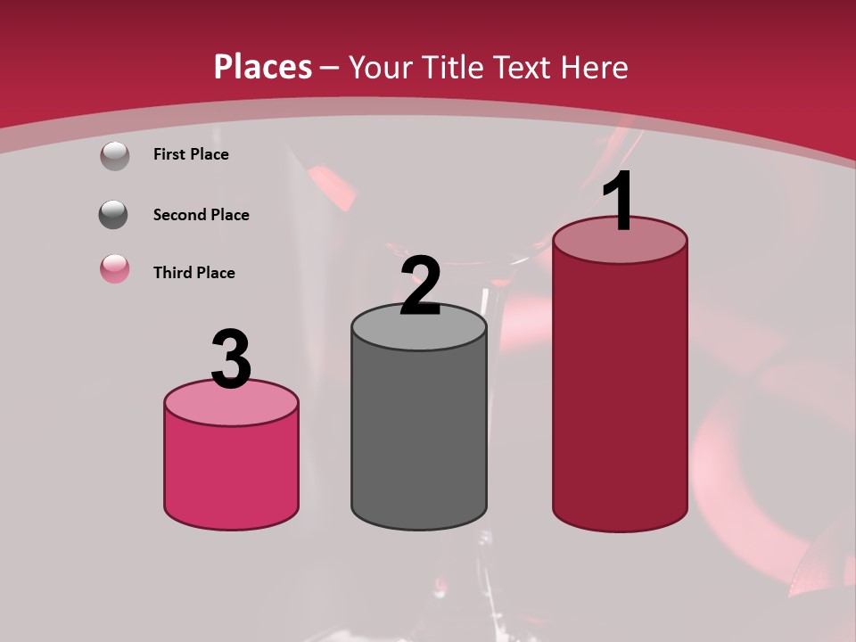 Red Wine On Black Background PowerPoint Template