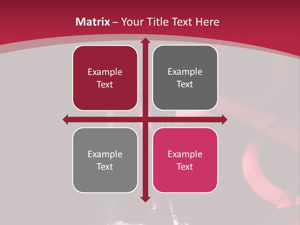 Red Wine On Black Background PowerPoint Template