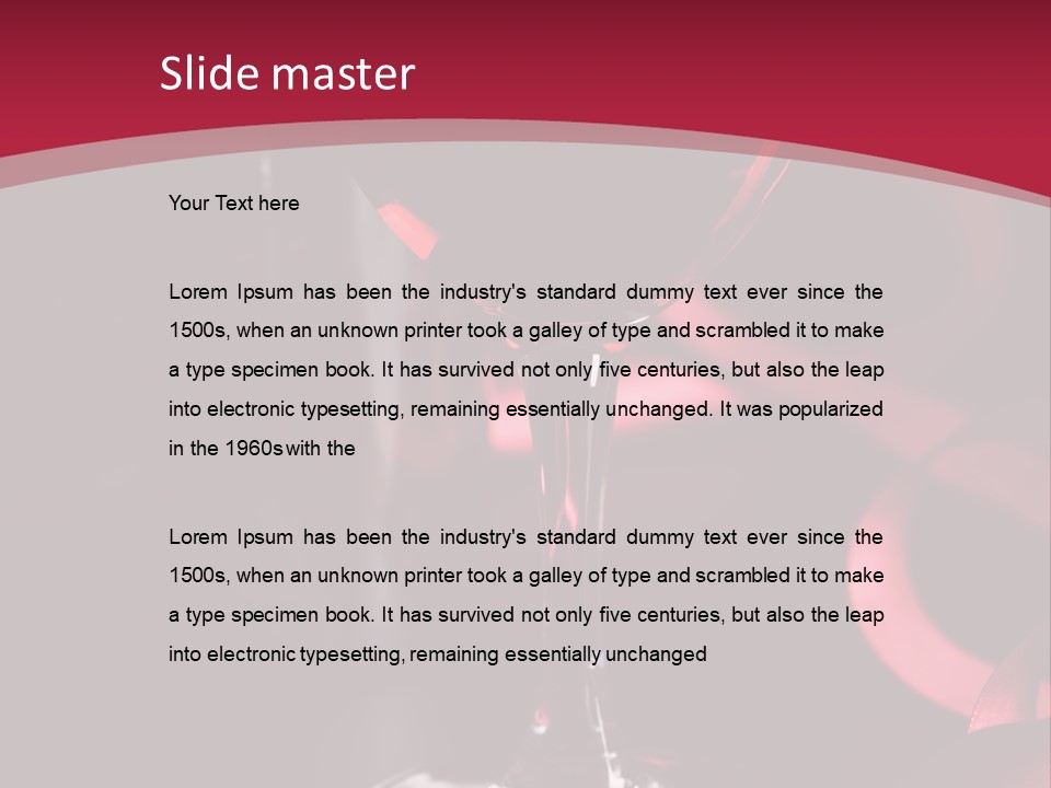 Red Wine On Black Background PowerPoint Template
