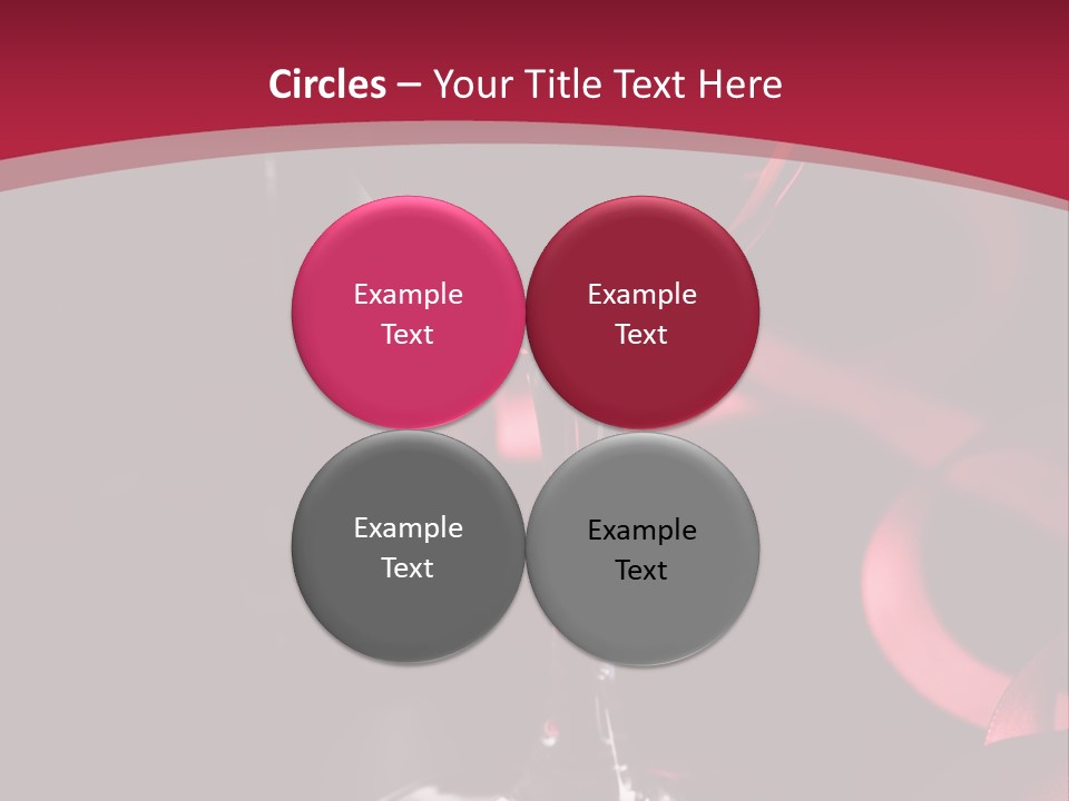 Red Wine On Black Background PowerPoint Template