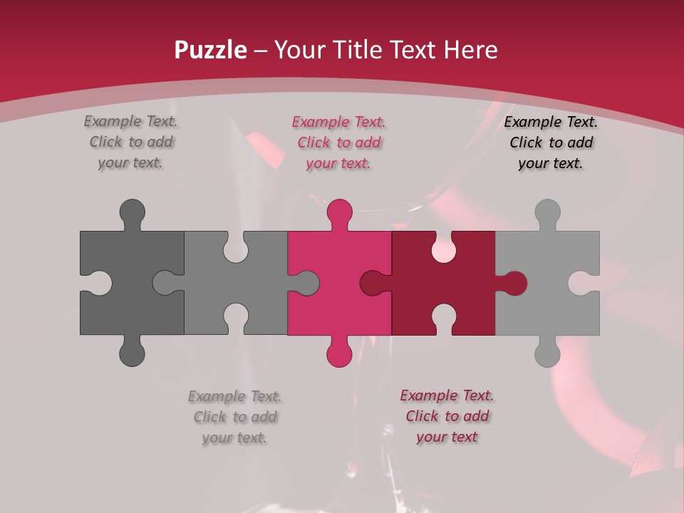 Red Wine On Black Background PowerPoint Template