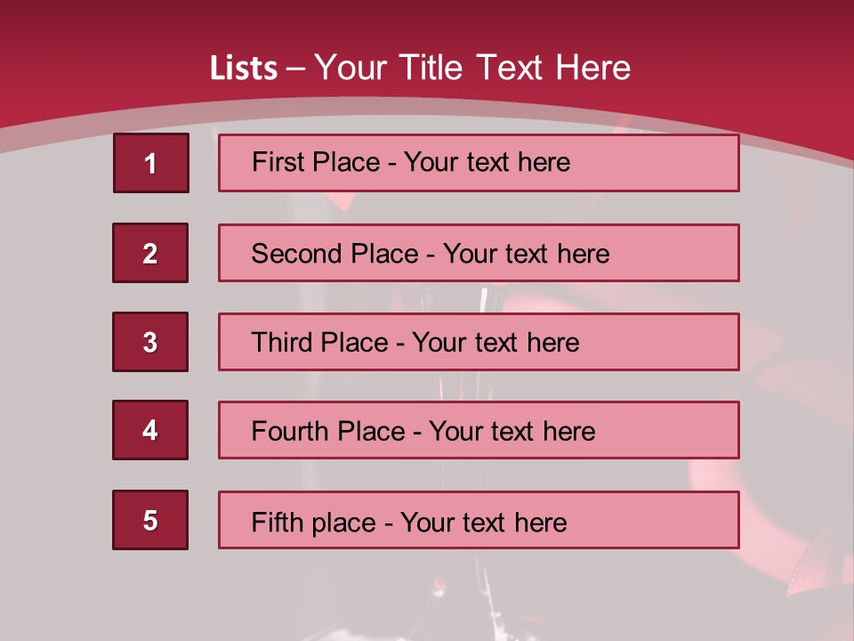 Red Wine On Black Background PowerPoint Template