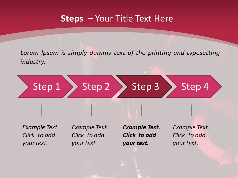 Red Wine On Black Background PowerPoint Template