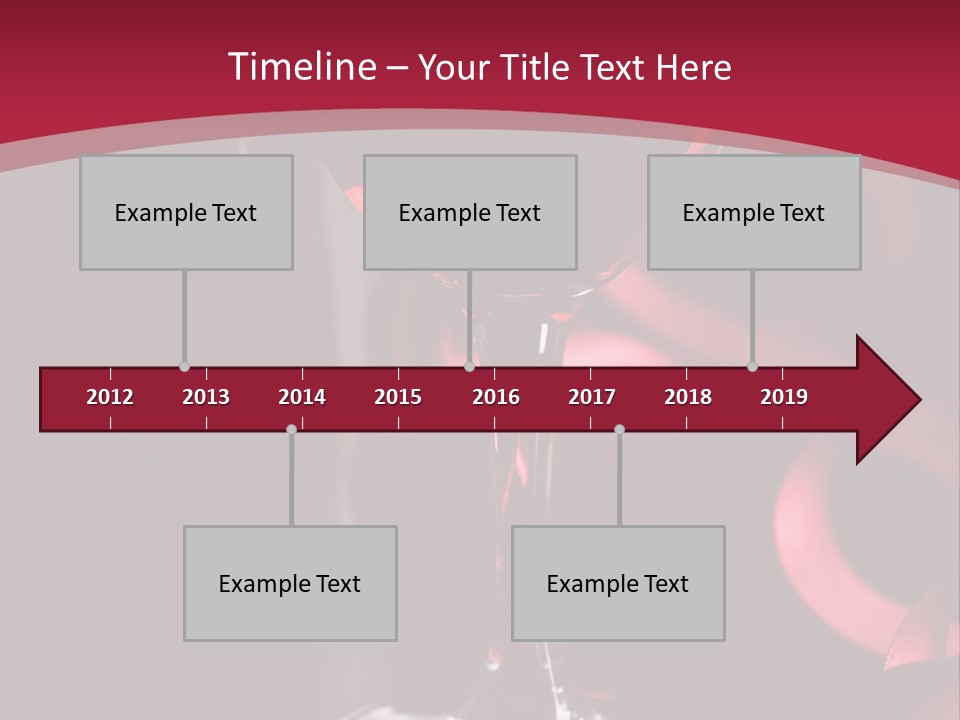 Red Wine On Black Background PowerPoint Template