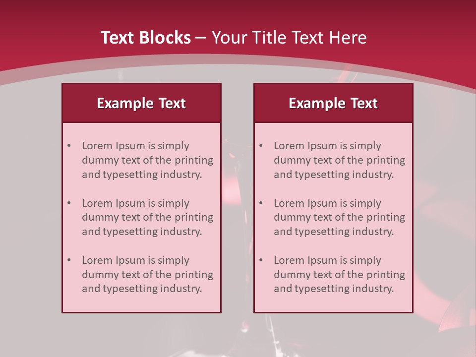 Red Wine On Black Background PowerPoint Template