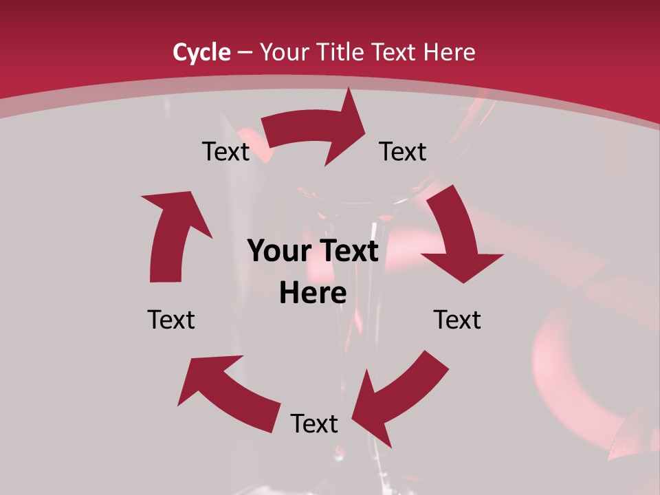 Red Wine On Black Background PowerPoint Template