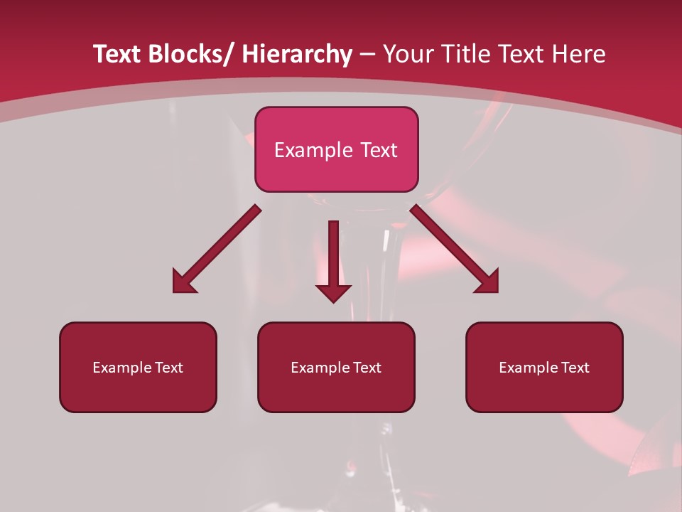 Red Wine On Black Background PowerPoint Template