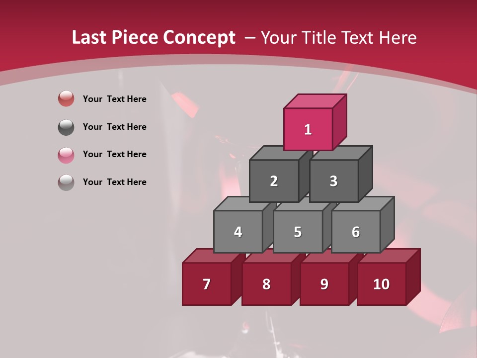 Red Wine On Black Background PowerPoint Template