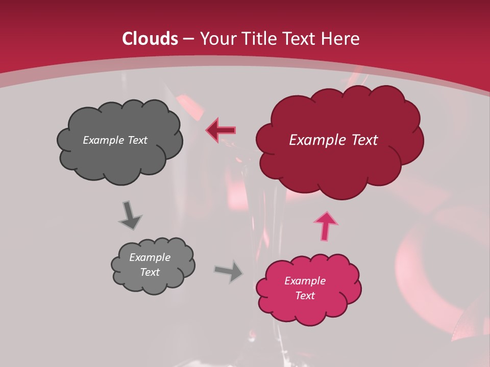 Red Wine On Black Background PowerPoint Template