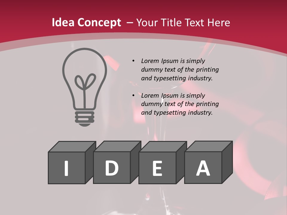 Red Wine On Black Background PowerPoint Template