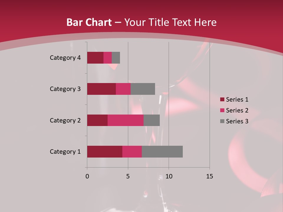Red Wine On Black Background PowerPoint Template