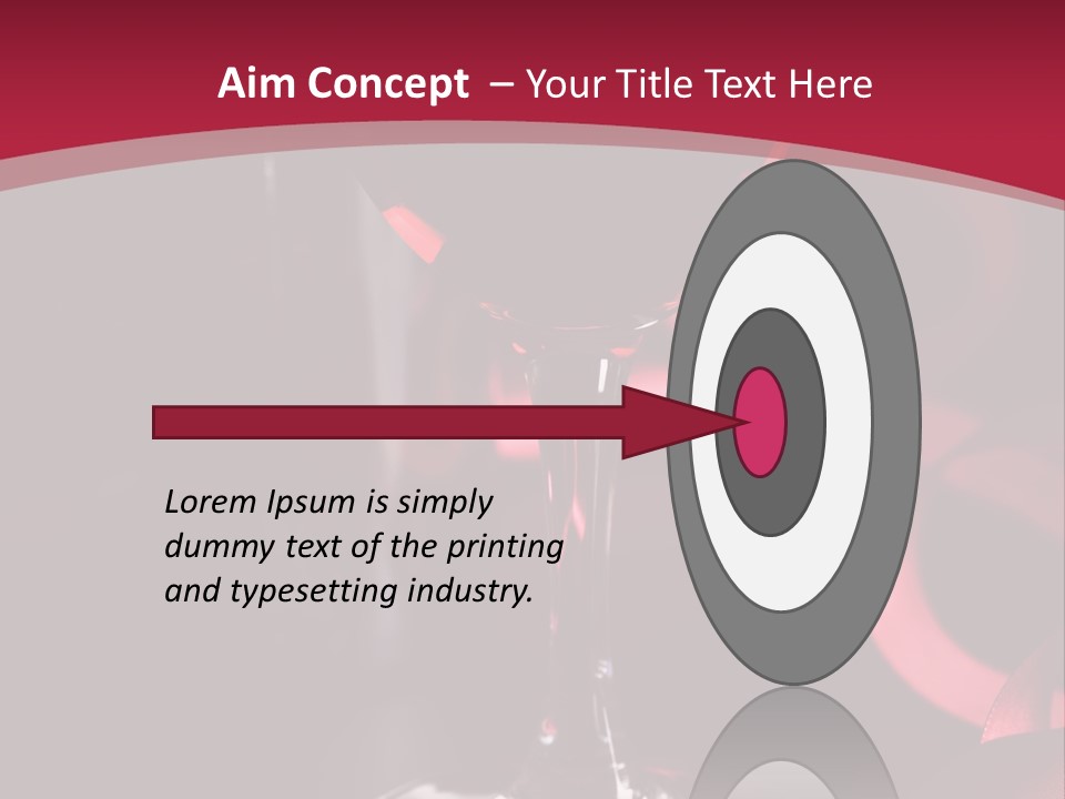 Red Wine On Black Background PowerPoint Template