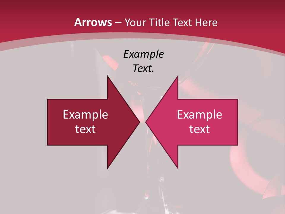 Red Wine On Black Background PowerPoint Template