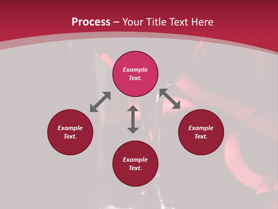 Red Wine On Black Background PowerPoint Template