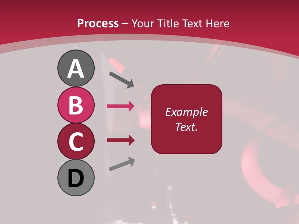 Red Wine On Black Background PowerPoint Template