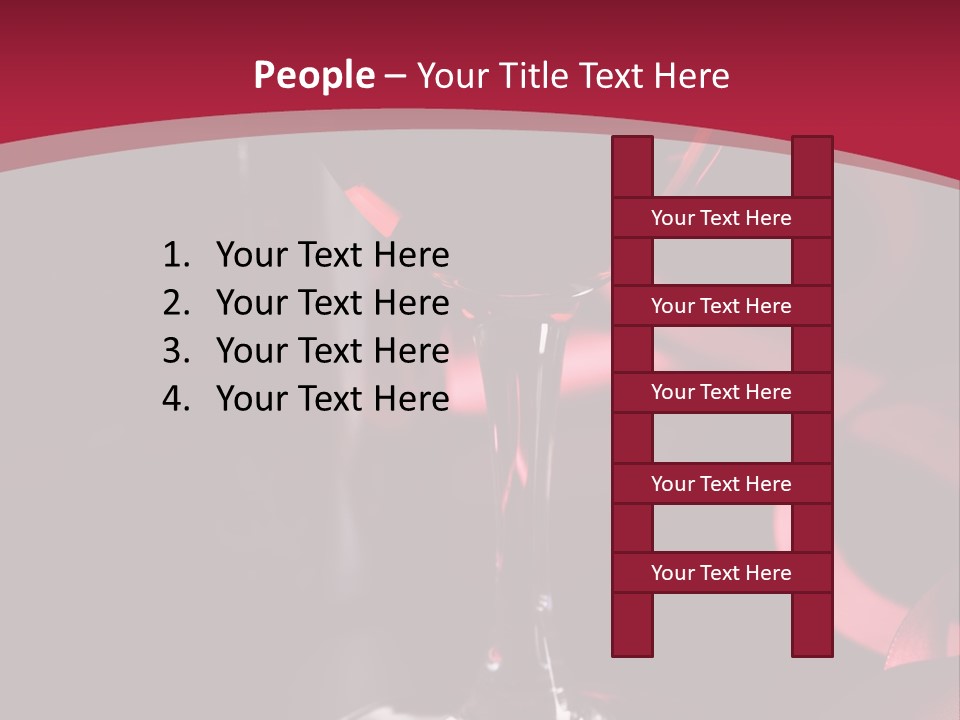 Red Wine On Black Background PowerPoint Template