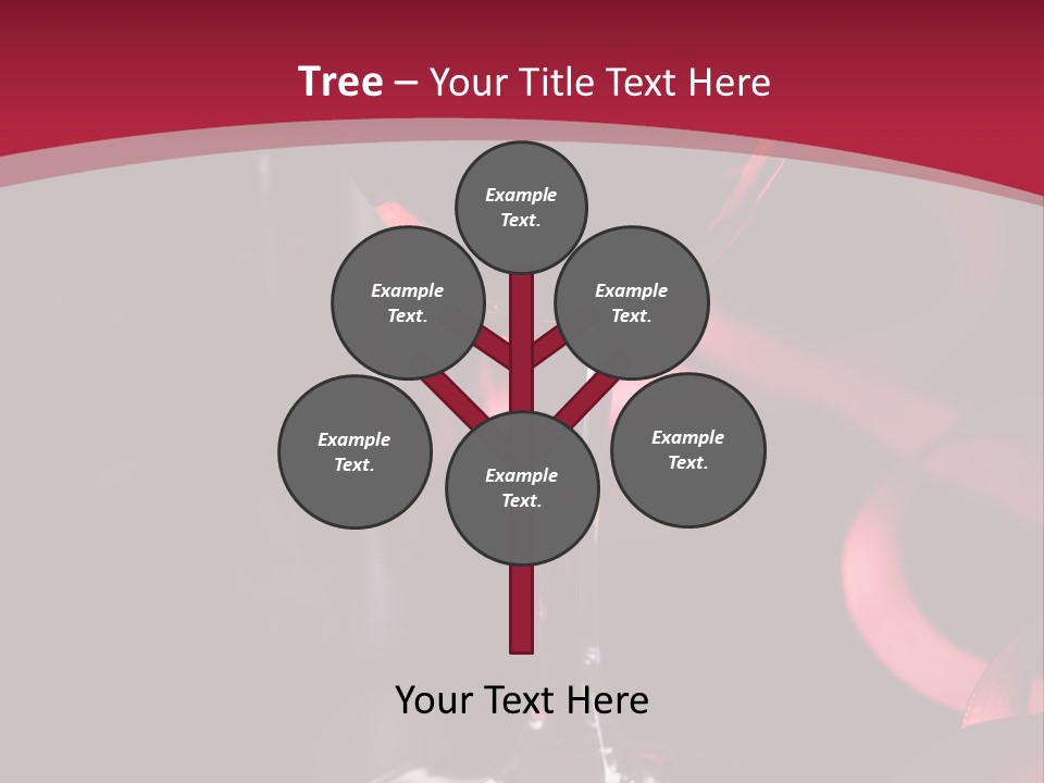 Red Wine On Black Background PowerPoint Template