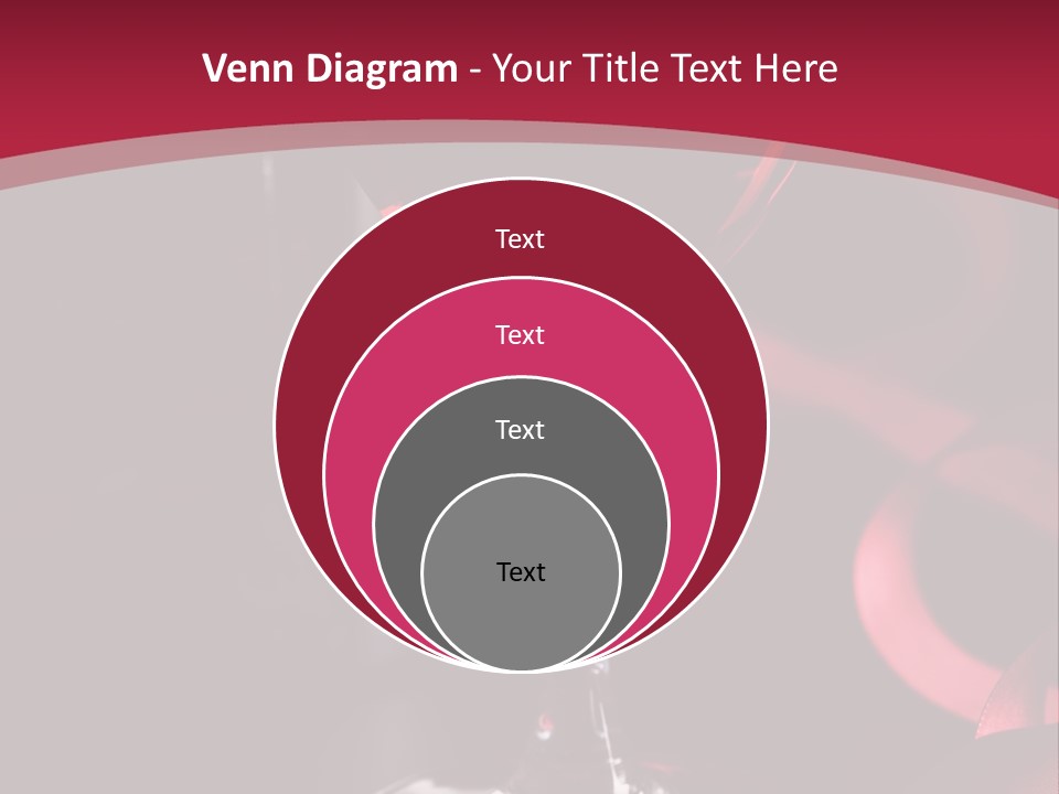 Red Wine On Black Background PowerPoint Template