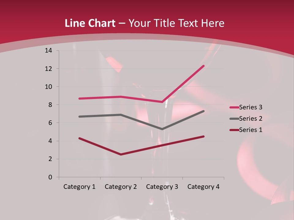 Red Wine On Black Background PowerPoint Template