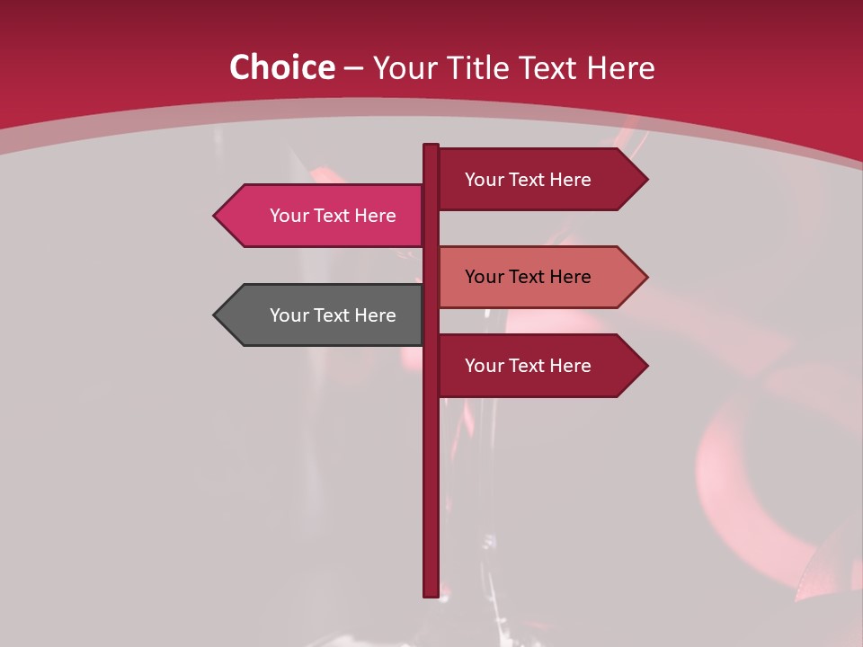 Red Wine On Black Background PowerPoint Template