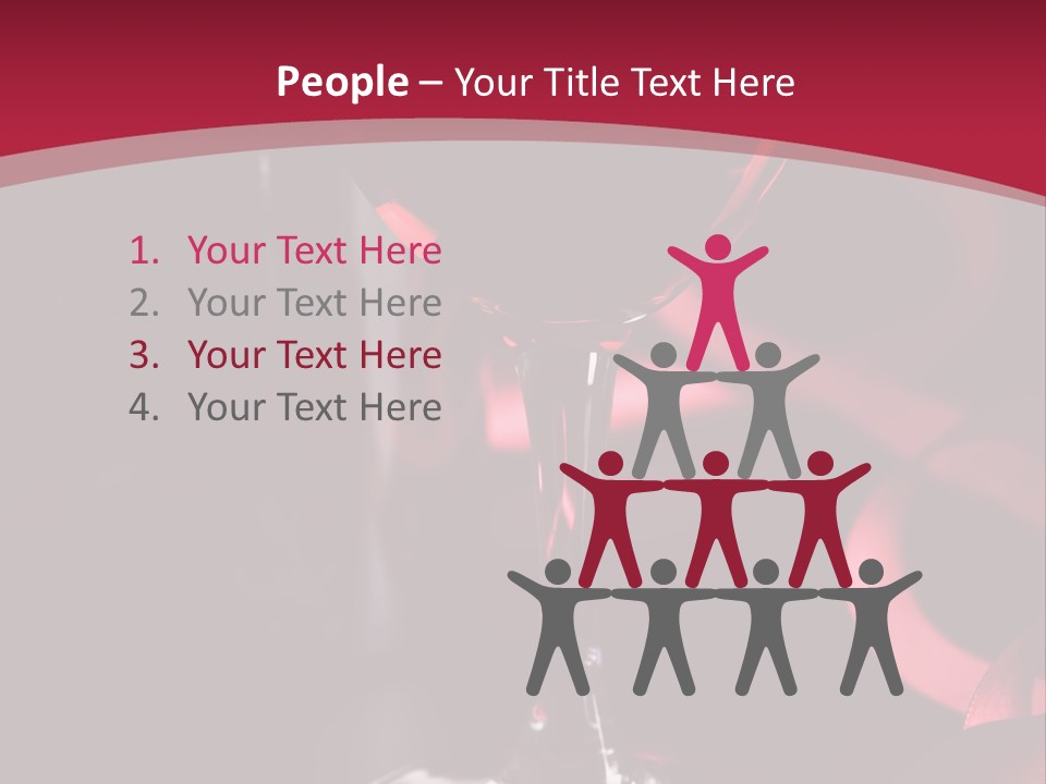 Red Wine On Black Background PowerPoint Template