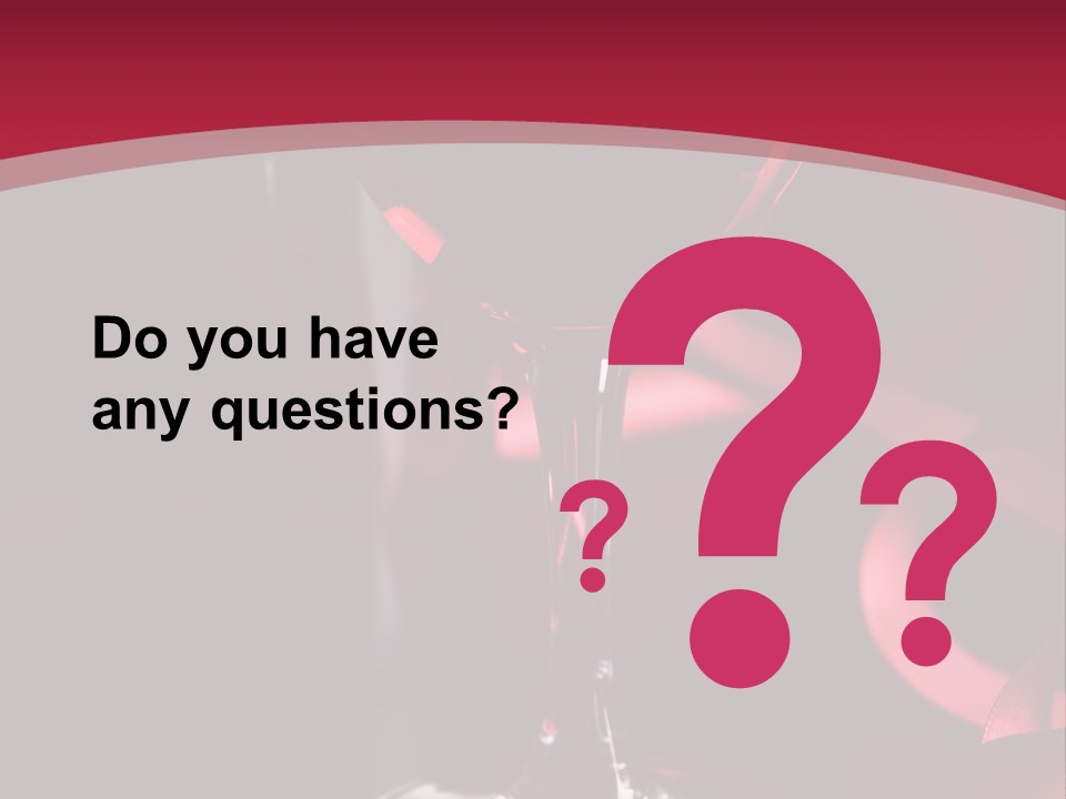 Red Wine On Black Background PowerPoint Template