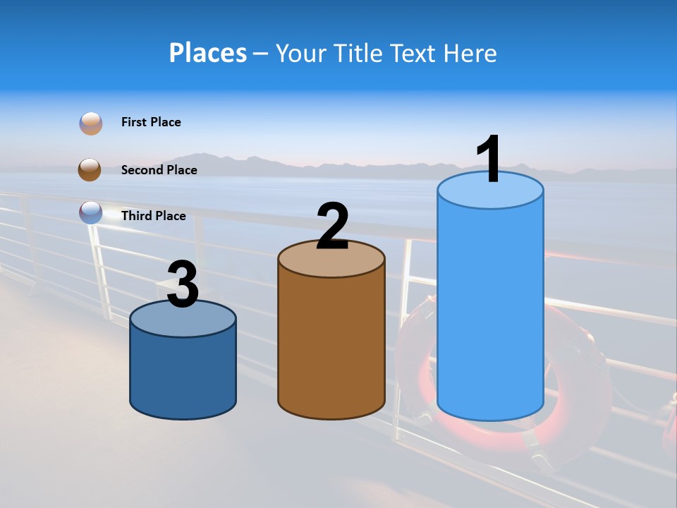 Board Cruise Ship PowerPoint Template