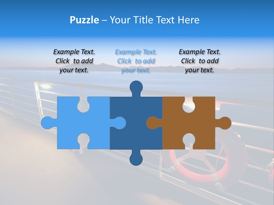 Board Cruise Ship PowerPoint Template