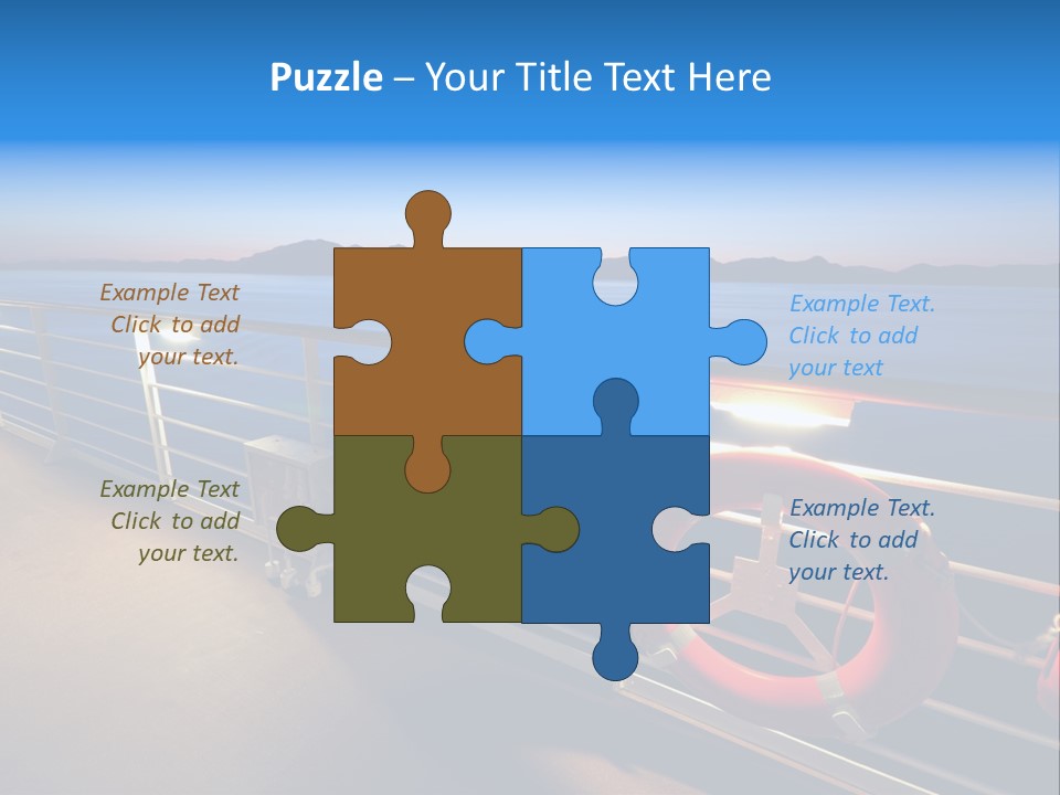 Board Cruise Ship PowerPoint Template