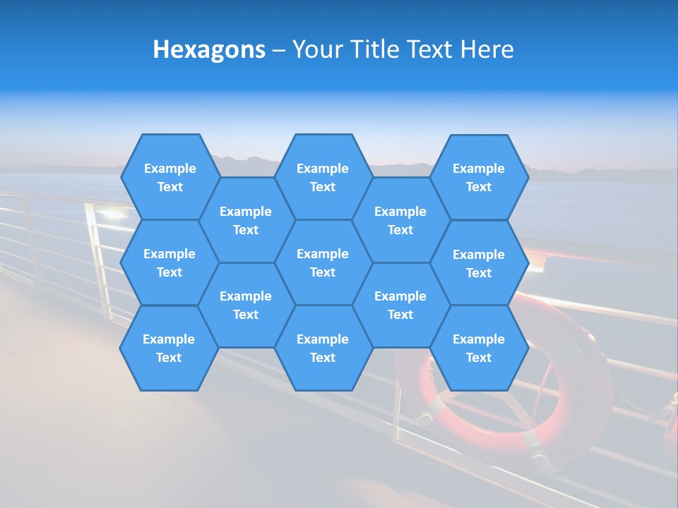 Board Cruise Ship PowerPoint Template