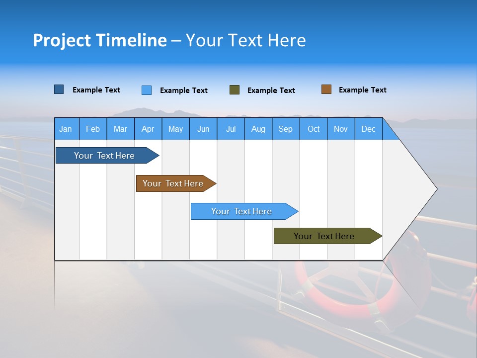 Board Cruise Ship PowerPoint Template