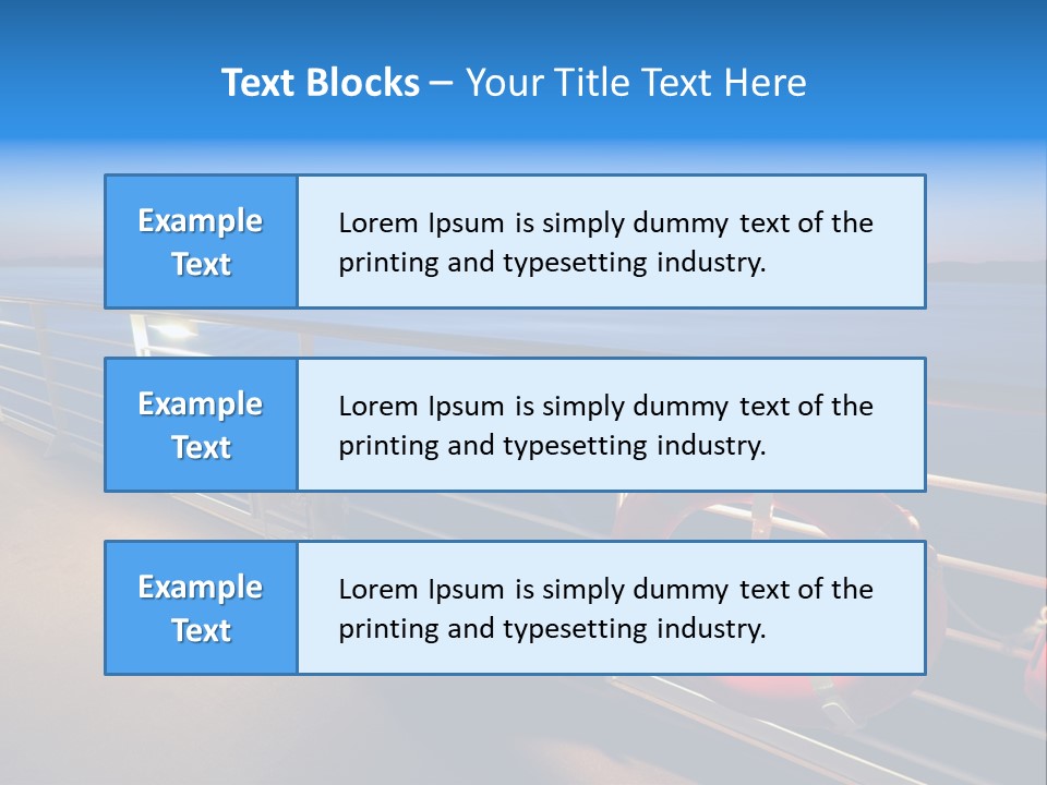 Board Cruise Ship PowerPoint Template
