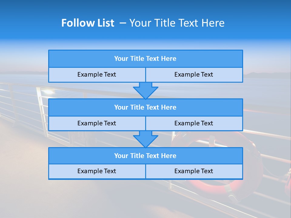 Board Cruise Ship PowerPoint Template