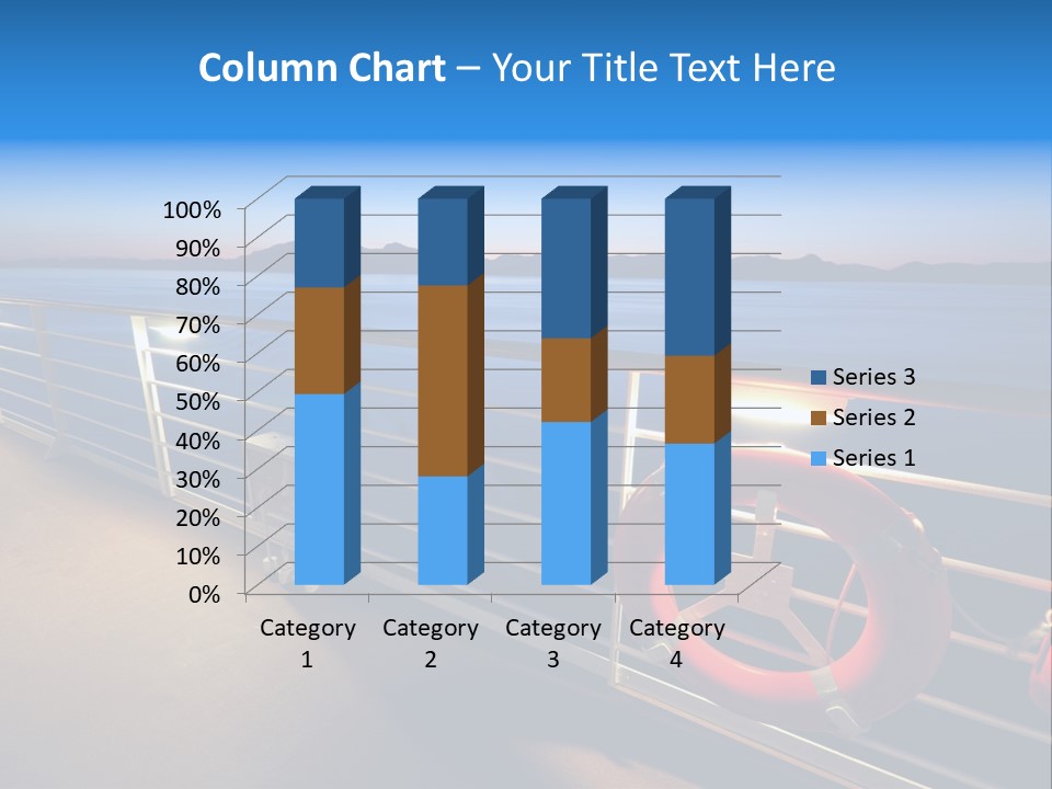 Board Cruise Ship PowerPoint Template