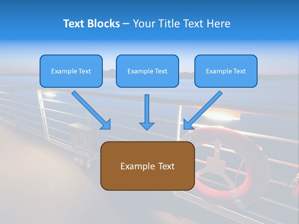 Board Cruise Ship PowerPoint Template