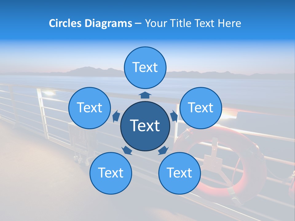 Board Cruise Ship PowerPoint Template