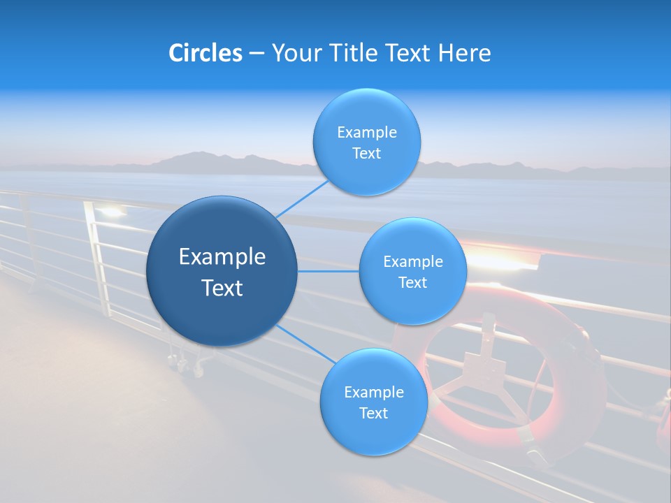 Board Cruise Ship PowerPoint Template