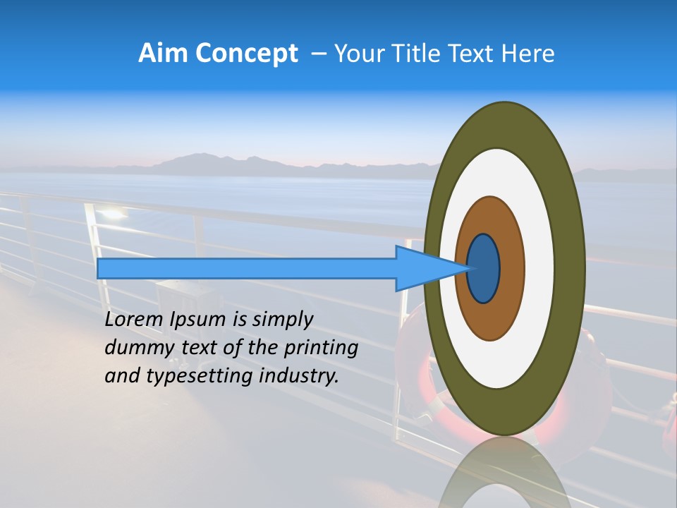 Board Cruise Ship PowerPoint Template