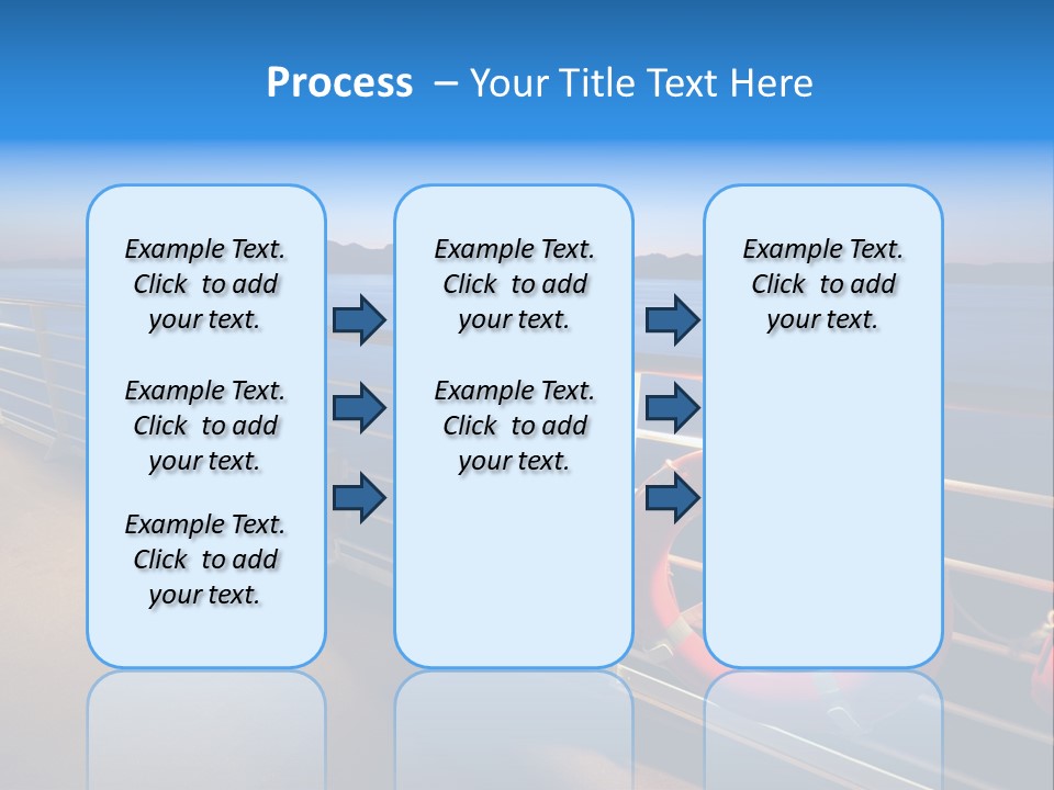 Board Cruise Ship PowerPoint Template
