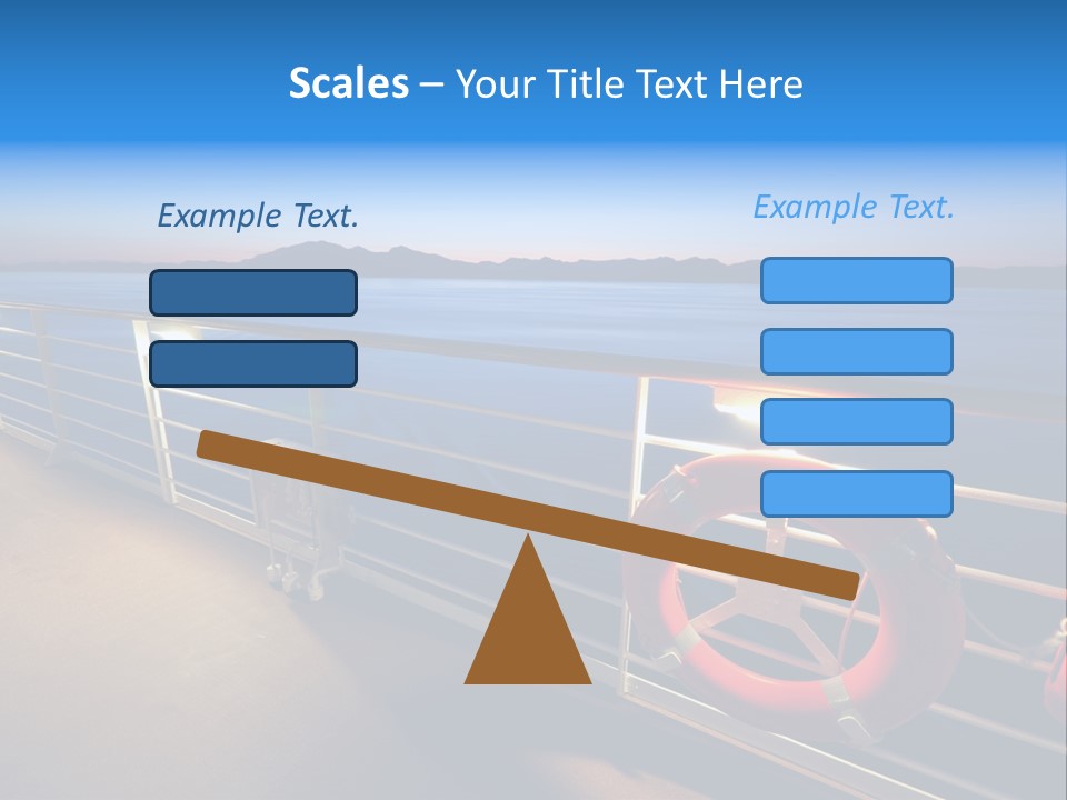 Board Cruise Ship PowerPoint Template