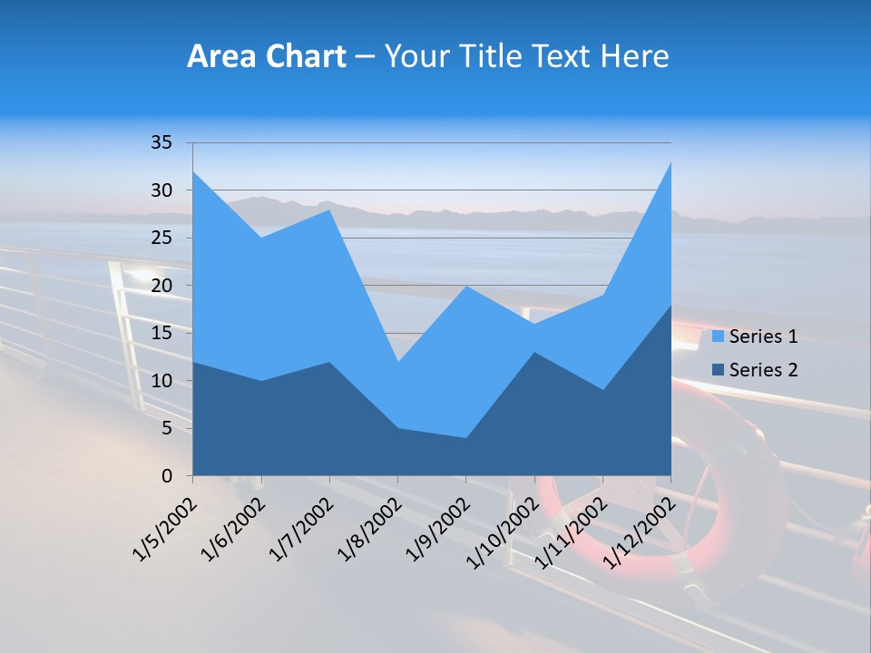 Board Cruise Ship PowerPoint Template