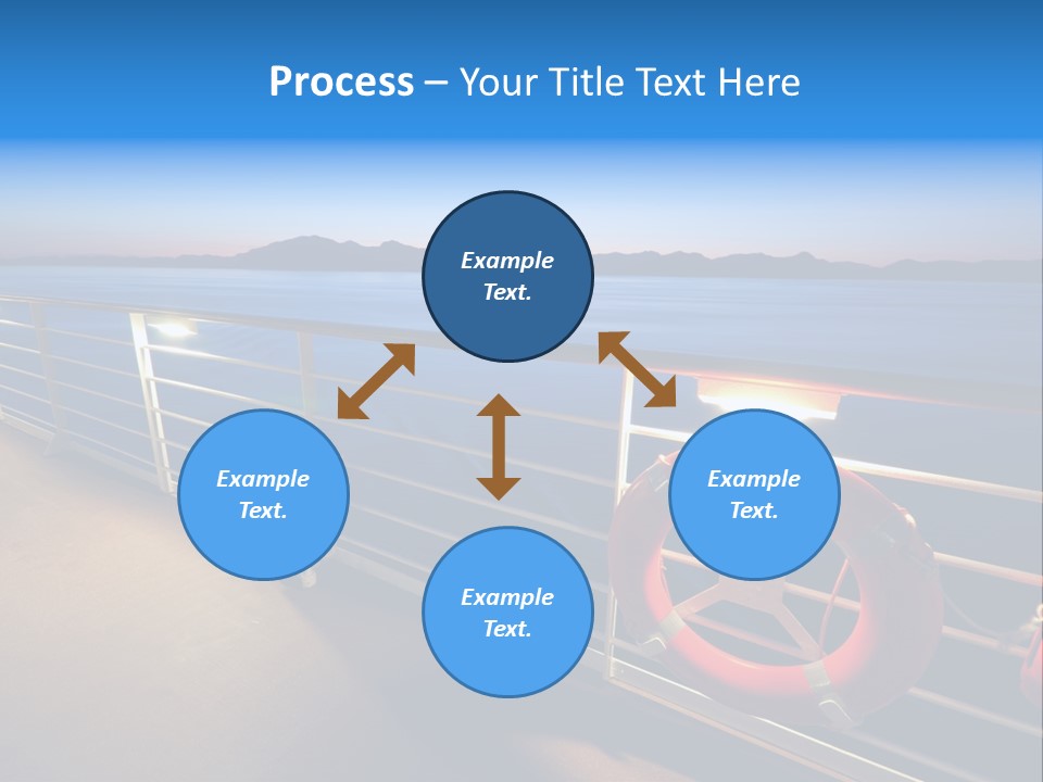Board Cruise Ship PowerPoint Template
